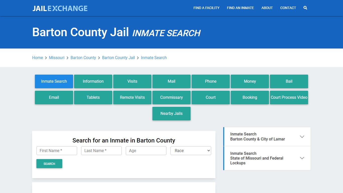 Barton County Jail, MO Inmate Search: Roster & Mugshots - Jail Exchange